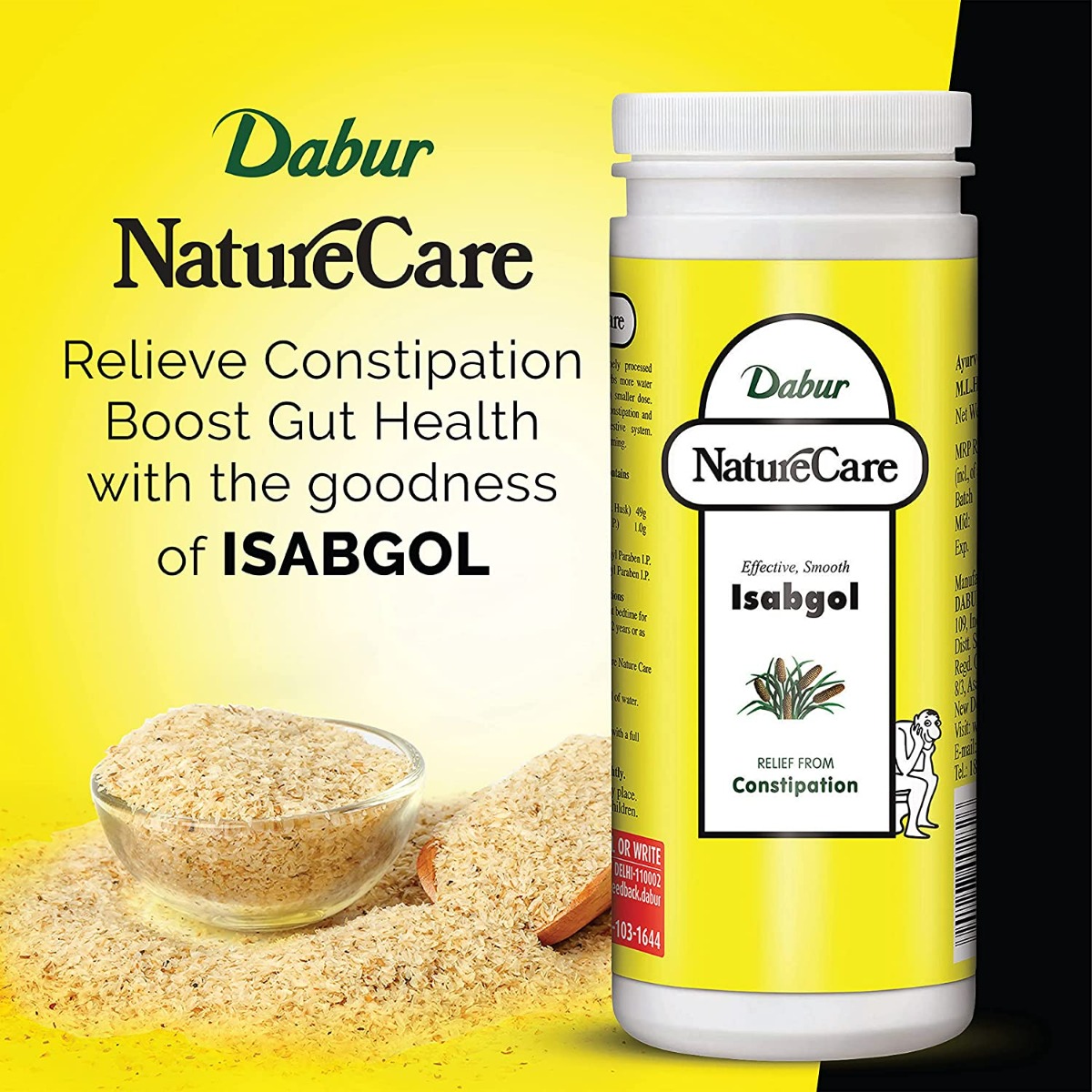 Dabur Nature Care Isabgol, 375 gm, Pack of 1 Dabur Nature Care Isabgol, 375 gm, Pack of 1