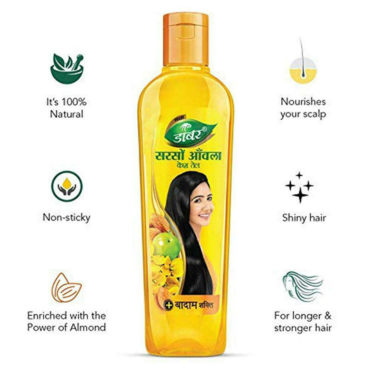 Dabur Sarson Amla Hair Oil, 200 ml, Pack of 1 Dabur Sarson Amla Hair Oil, 200 ml, Pack of 1