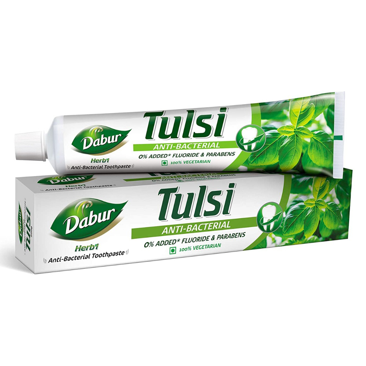 Dabur Herb'l Tulsi Anti-Bacterial Tooth Paste, 100 gm, Pack of 1 Dabur Herb'l Tulsi Anti-Bacterial Tooth Paste, 100 gm, Pack of 1