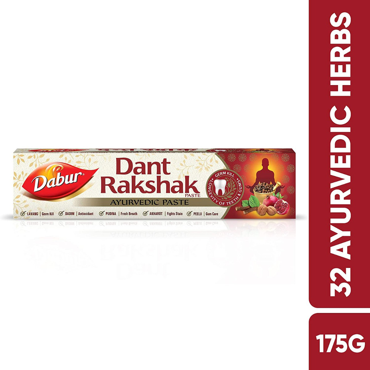 Dabur Dant Rakshak Ayurvedic Toothpaste, 175 gm, Pack of 1 Dabur Dant Rakshak Ayurvedic Toothpaste, 175 gm, Pack of 1