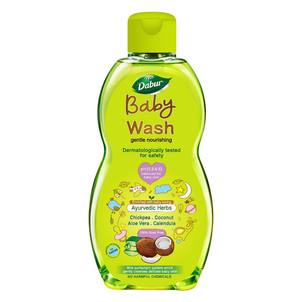 Dabur Gentle Nourishing Baby Wash, 200 ml, Pack of 1