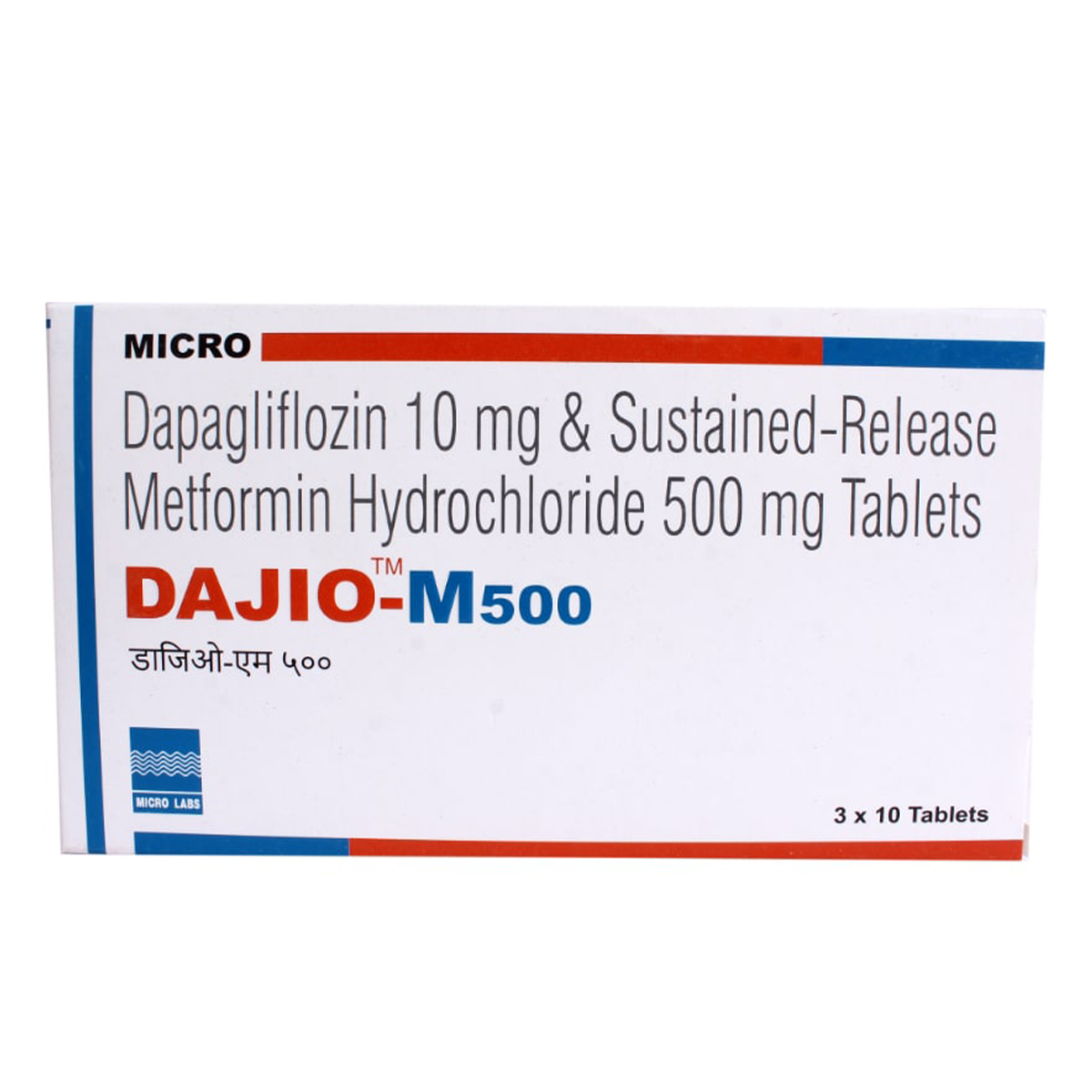 Dajio M 10 mg/500 mg Tablet 10's, Pack of 10 TABLETS Dajio M 10 mg/500 mg Tablet 10's, Pack of 10 TABLETS