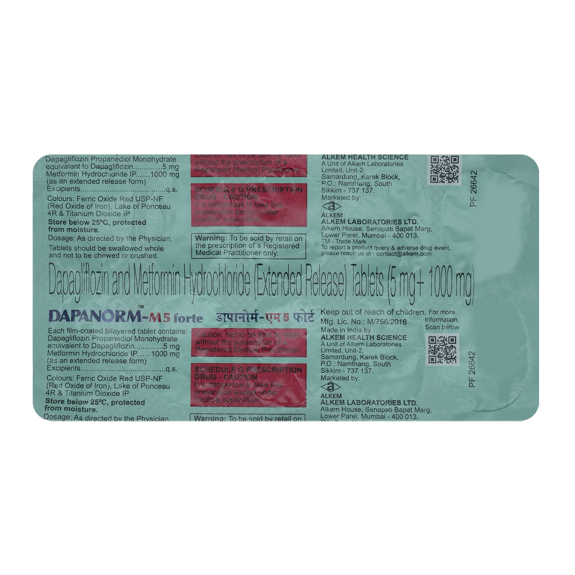 Dapanorm-M 5 Forte Tablet 10's, Pack of 10 TABLETS Dapanorm-M 5 Forte Tablet 10's, Pack of 10 TABLETS