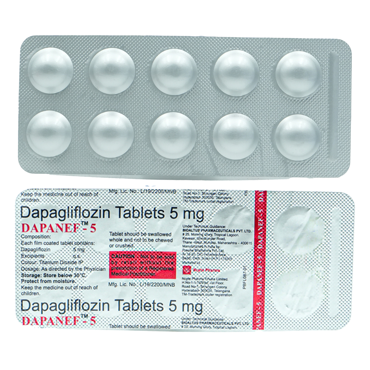 Dapanef-5 Tablet 10's, Pack of 10 TABLETS Dapanef-5 Tablet 10's, Pack of 10 TABLETS
