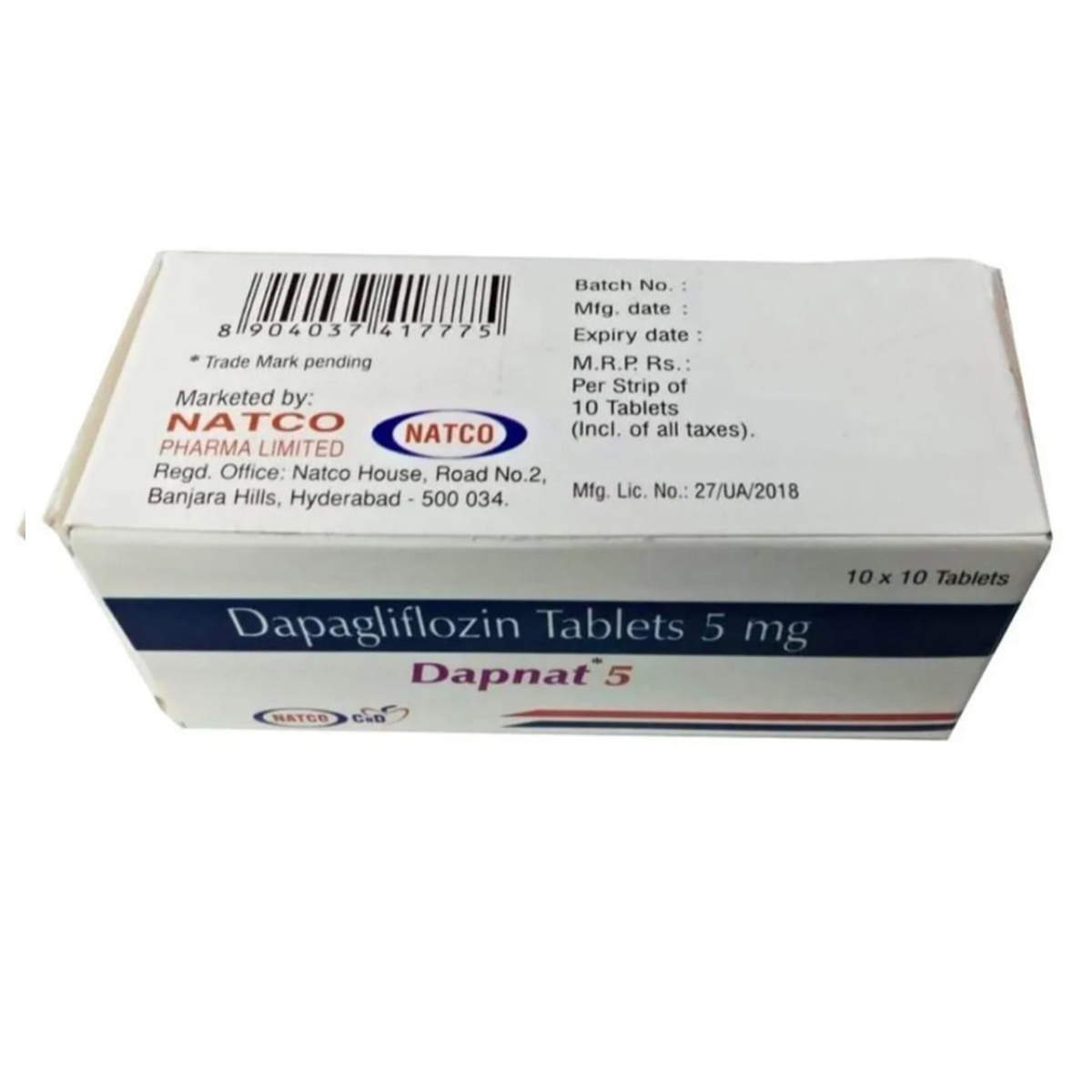 Dapnat 5 mg Tablet 10's, Pack of 10 TABLETS Dapnat 5 mg Tablet 10's, Pack of 10 TABLETS