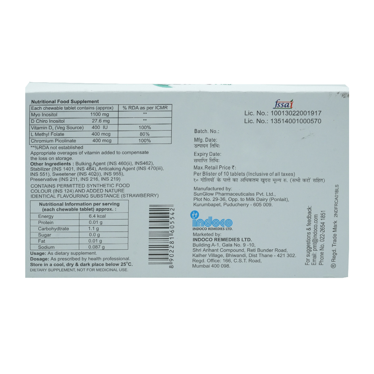 D-Chiro Plus Tablet 10's, Pack of 10 D-Chiro Plus Tablet 10's, Pack of 10