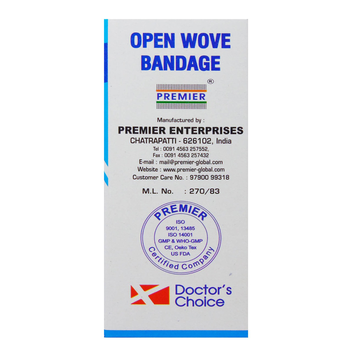 Doctor's Choice Roller Bandage 7.5 cm, 10 Count, Pack of 10 Doctor's Choice Roller Bandage 7.5 cm, 10 Count, Pack of 10