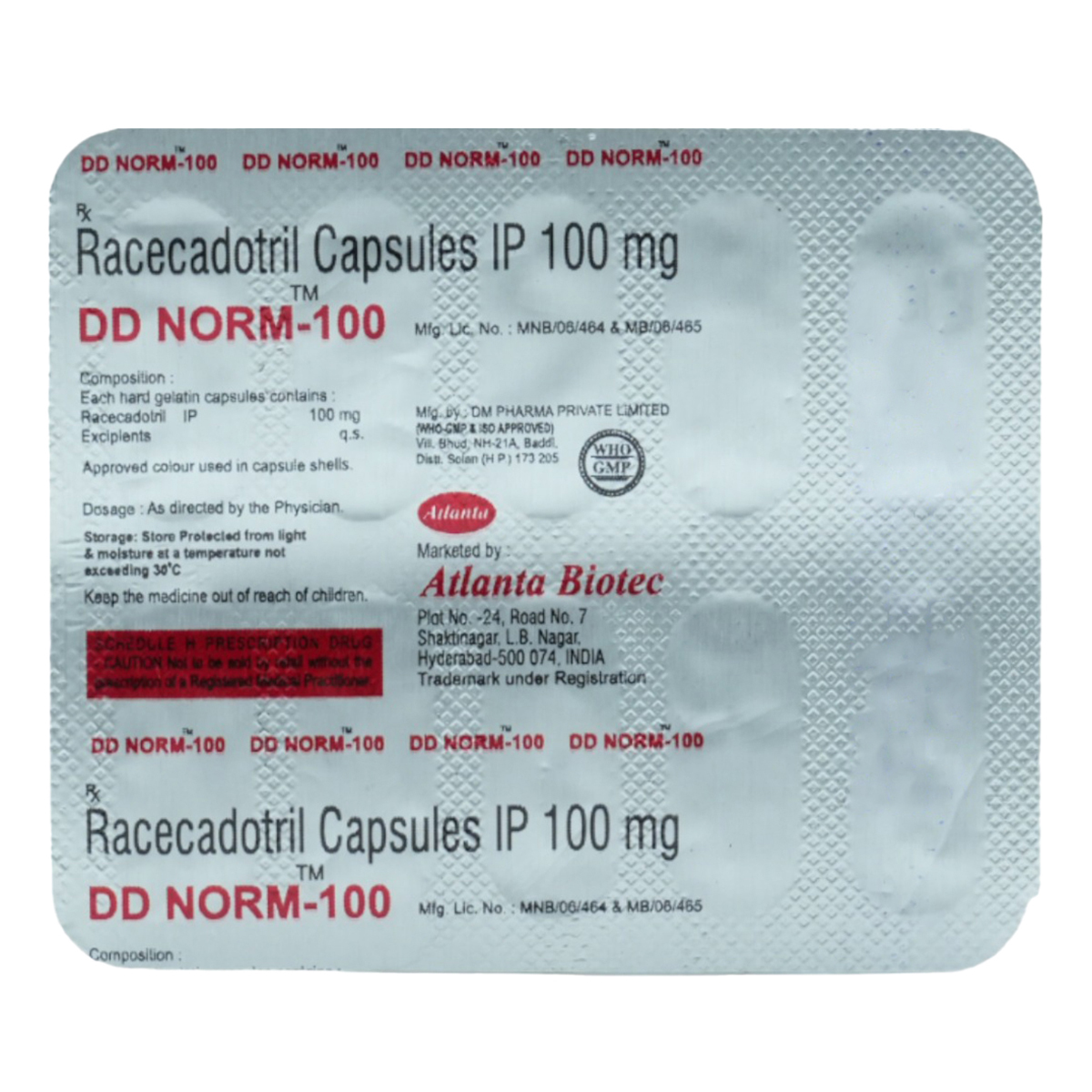 Buy DD Norm-100 Capsule 10's Online