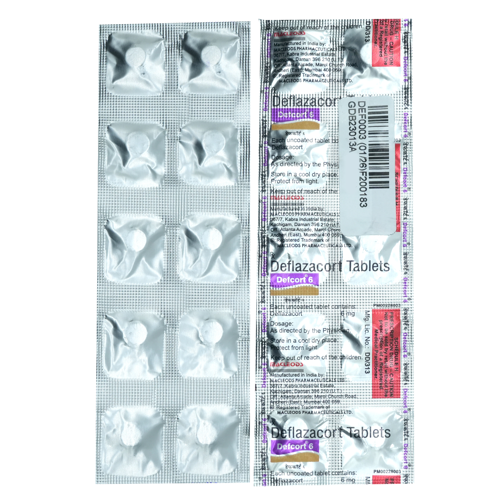 Defcort 6 Tablet 10's, Pack of 10 TABLETS Defcort 6 Tablet 10's, Pack of 10 TABLETS