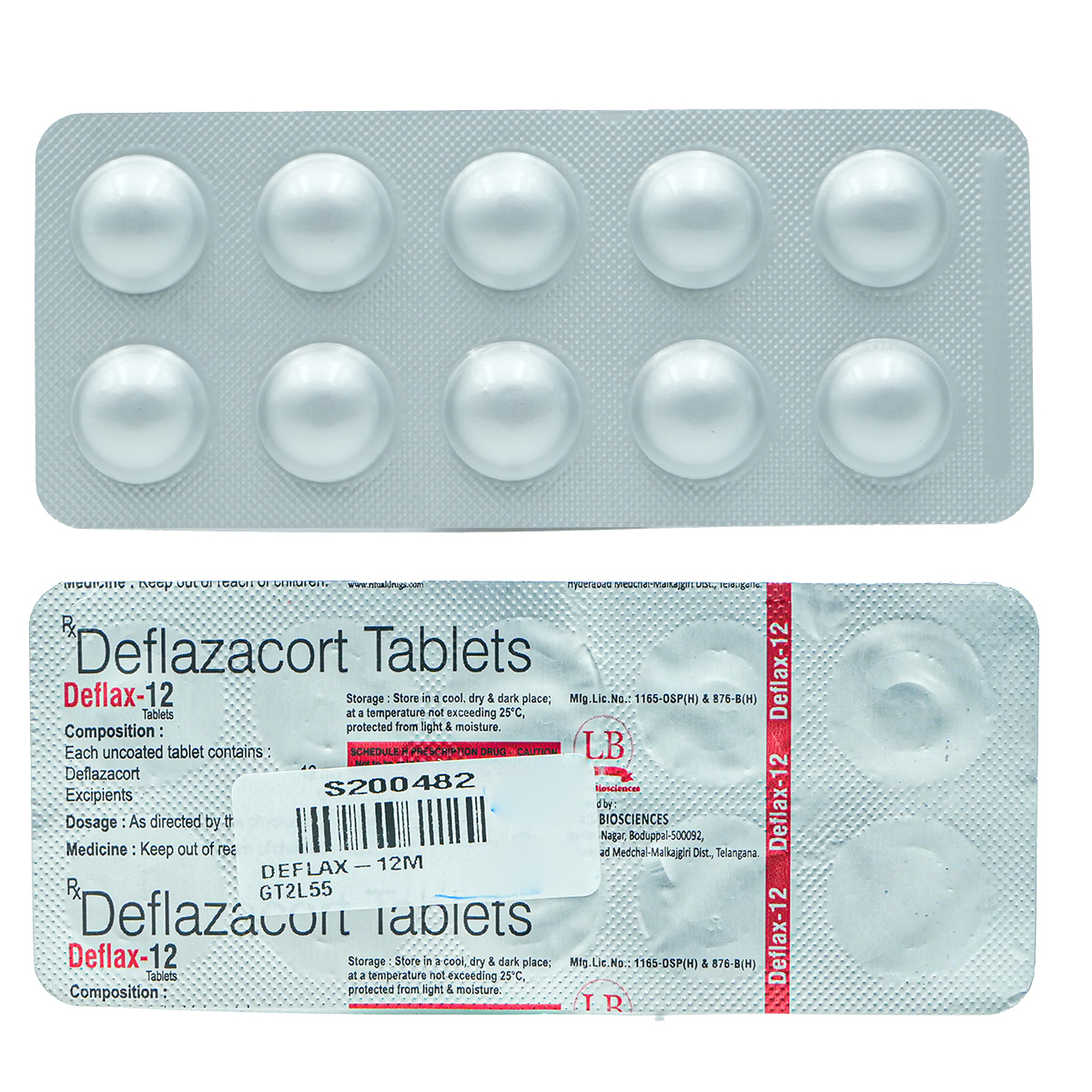 Deflax-12 mg Tablet 10's, Pack of 10 TabletS Deflax-12 mg Tablet 10's, Pack of 10 TabletS