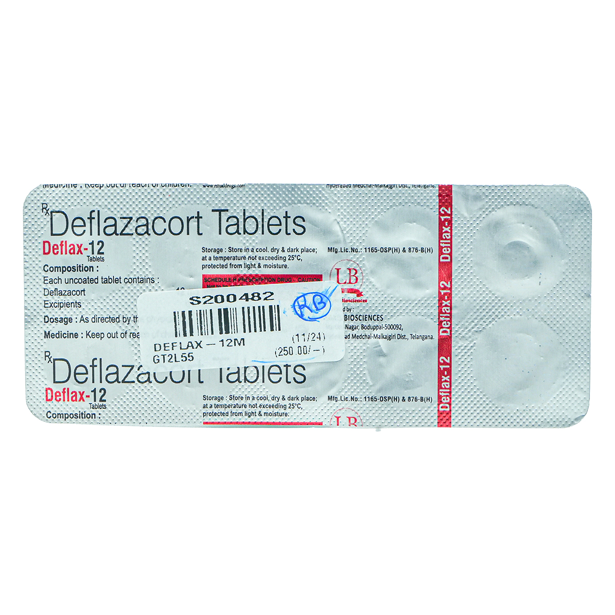 Deflax-12 mg Tablet 10's, Pack of 10 TabletS Deflax-12 mg Tablet 10's, Pack of 10 TabletS