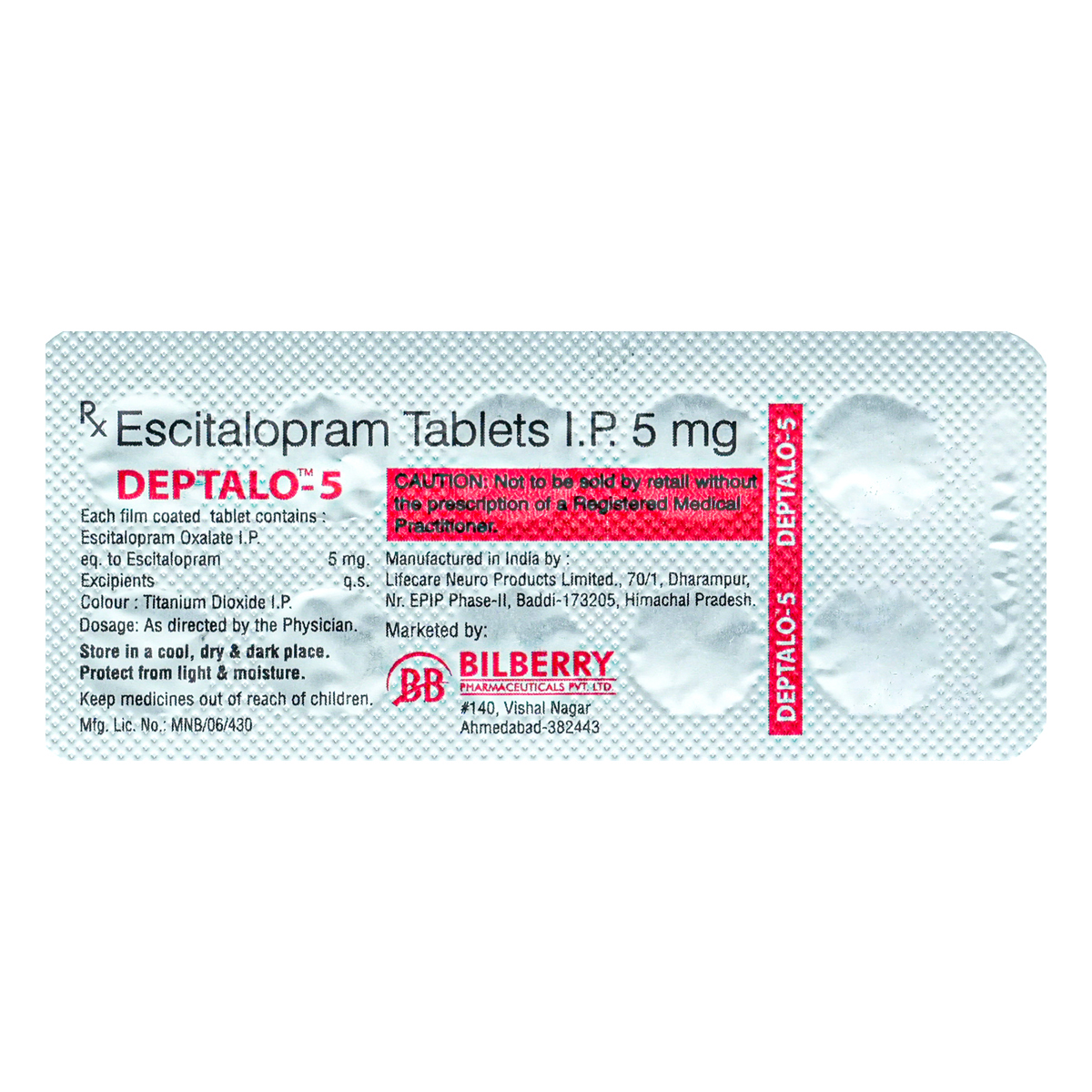 Deptalo-5 Tablet 10's, Pack of 10 TABLETS Deptalo-5 Tablet 10's, Pack of 10 TABLETS