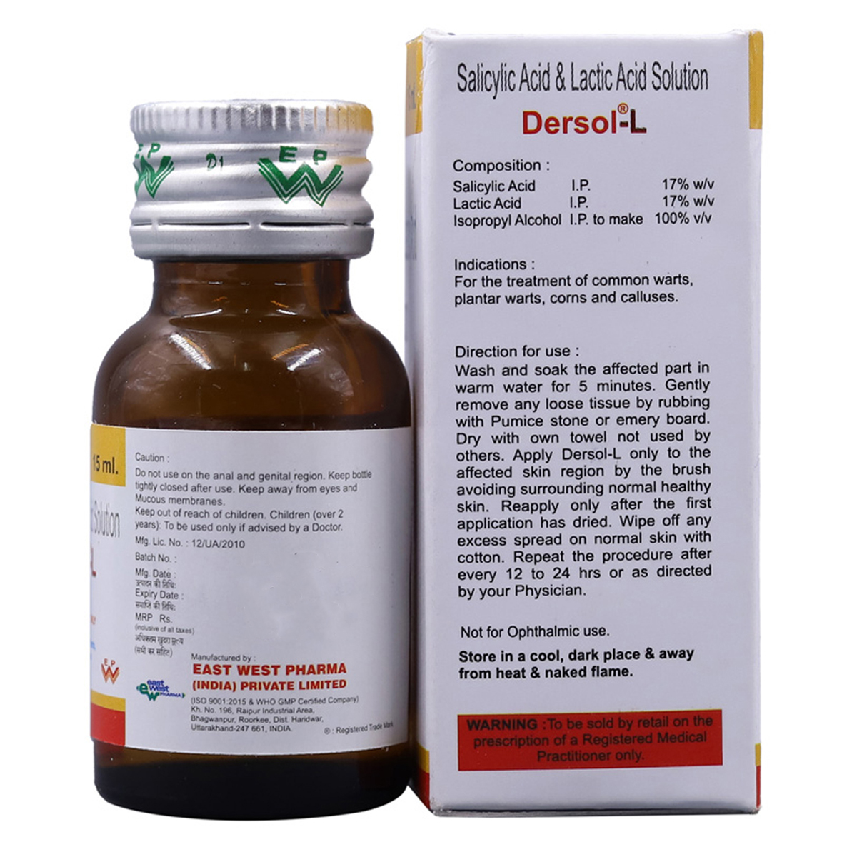 Dersol-L Solution 15 ml, Pack of 1 Dersol-L Solution 15 ml, Pack of 1