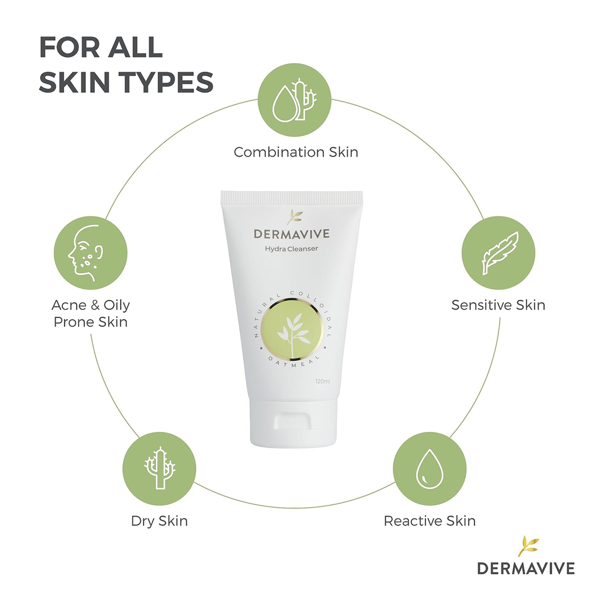 Dermavive Hydra Cleanser 120 ml, Pack of 1 Dermavive Hydra Cleanser 120 ml, Pack of 1