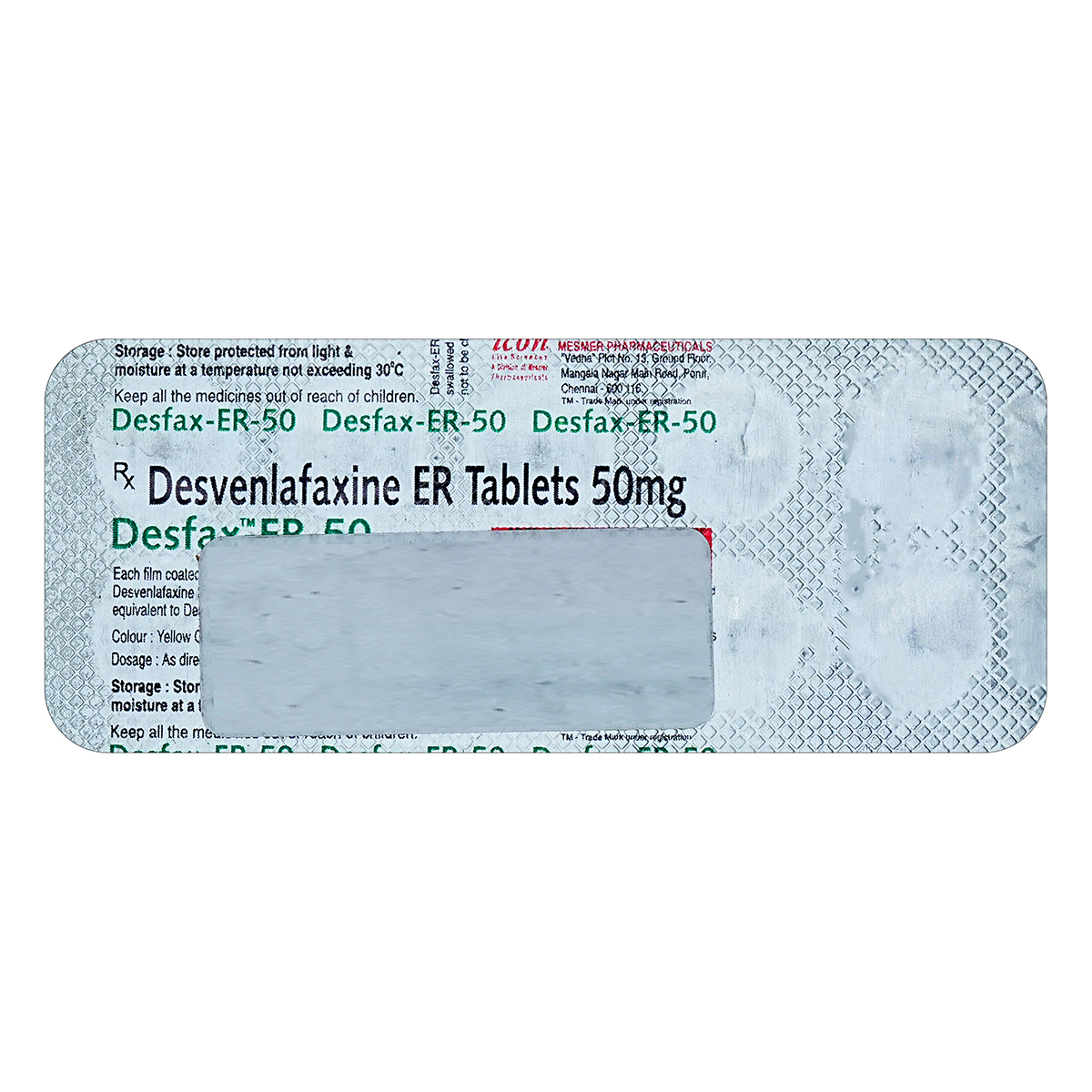Buy Desfax Er 50mg Tablet 10's Online