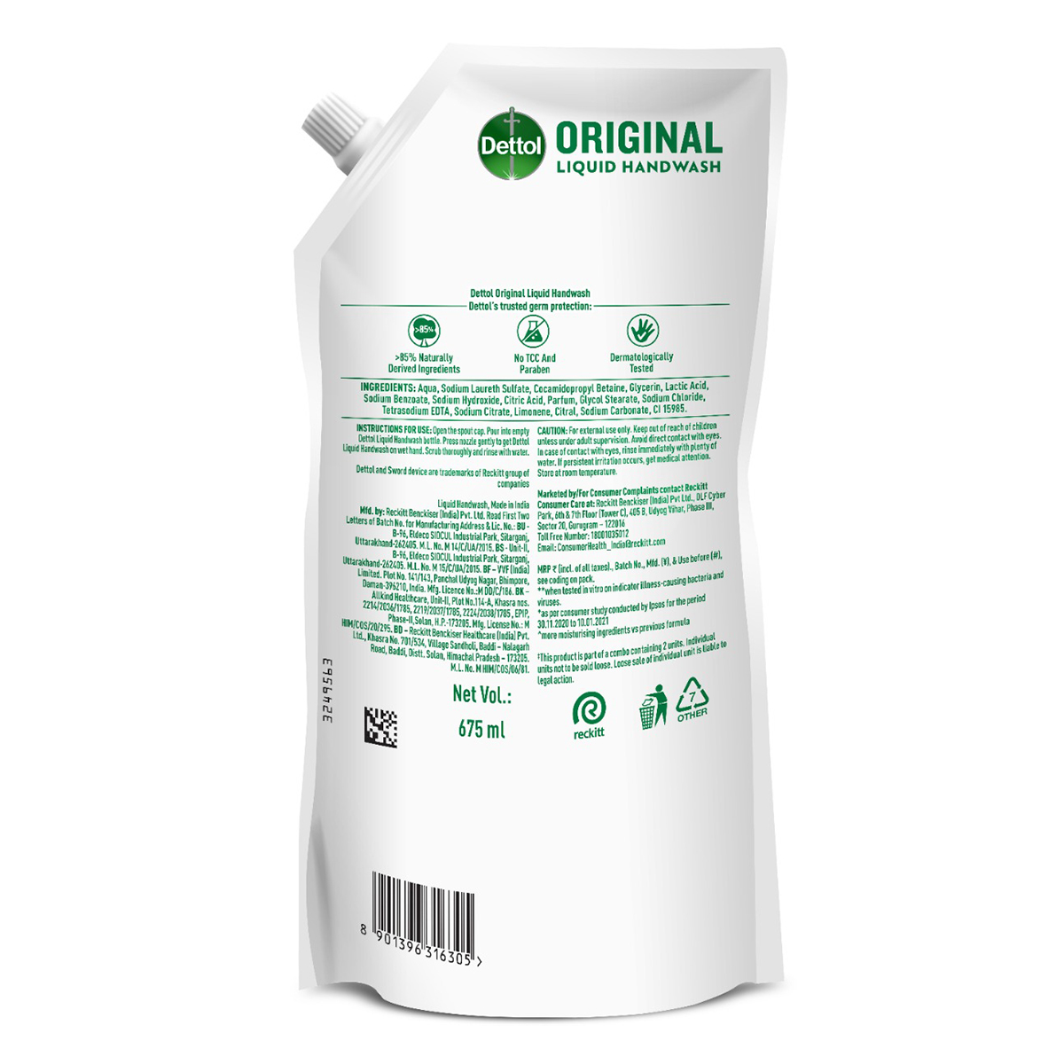 Dettol Original Liquid Handwash, 675 ml (Buy 1 Get 1 Free), Pack of 1 Dettol Original Liquid Handwash, 675 ml (Buy 1 Get 1 Free), Pack of 1