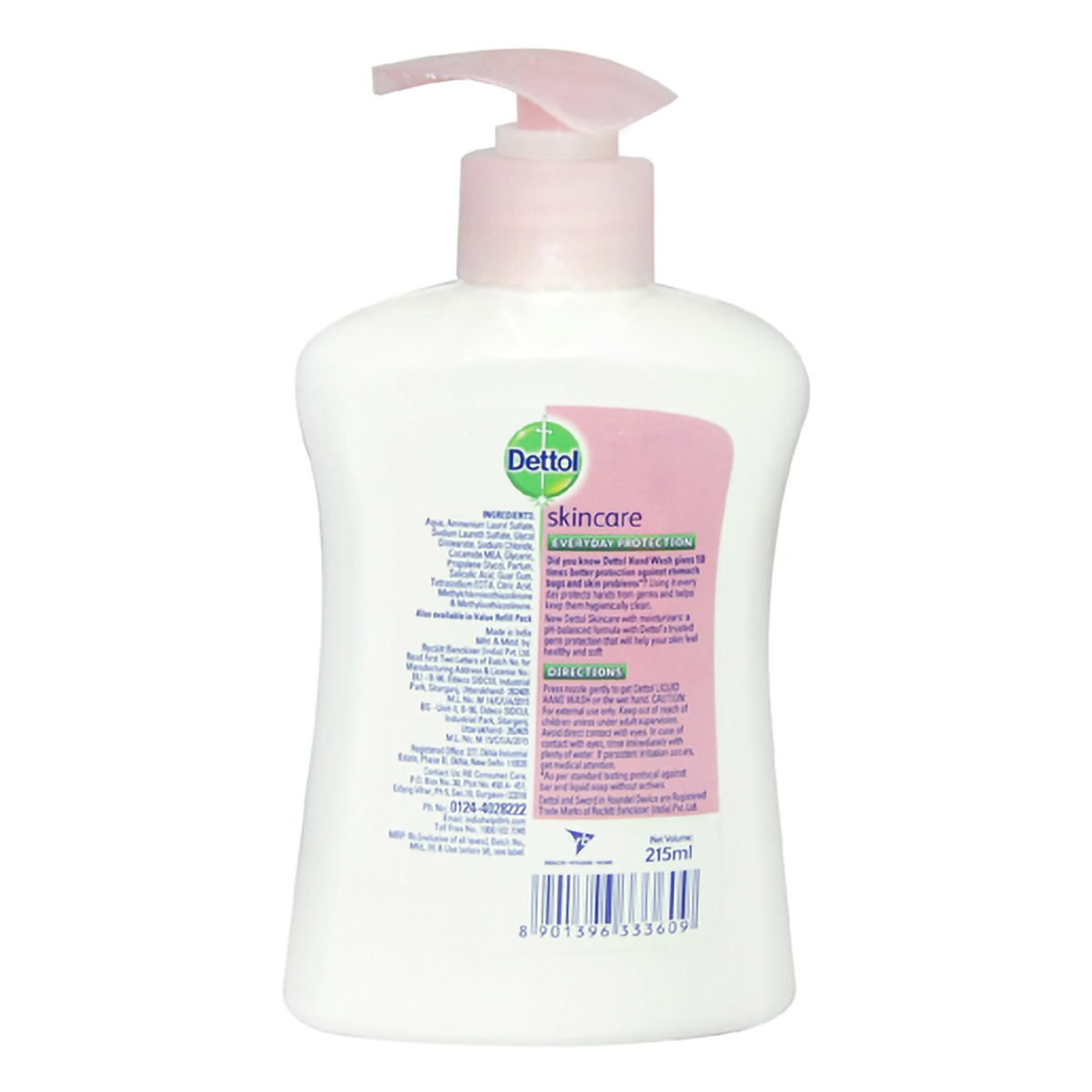 Dettol Skin Care Liquid Hand Wash 215 ml Pump | pH Balancced | 10X Better Germ Protection | Everyday Protection | IMA Recommended, Pack of 1 Dettol Skin Care Liquid Hand Wash 215 ml Pump | pH Balancced | 10X Better Germ Protection | Everyday Protection | IMA Recommended, Pack of 1