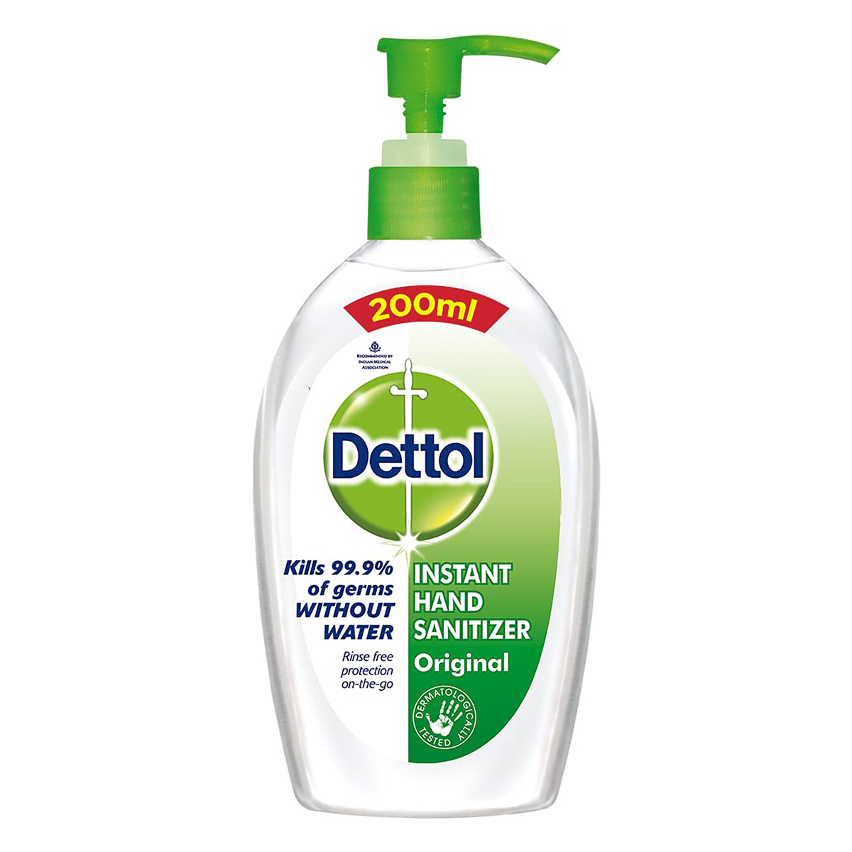 Dettol Original Instant Hand Sanitizer, 200 ml, Pack of 1 Dettol Original Instant Hand Sanitizer, 200 ml, Pack of 1