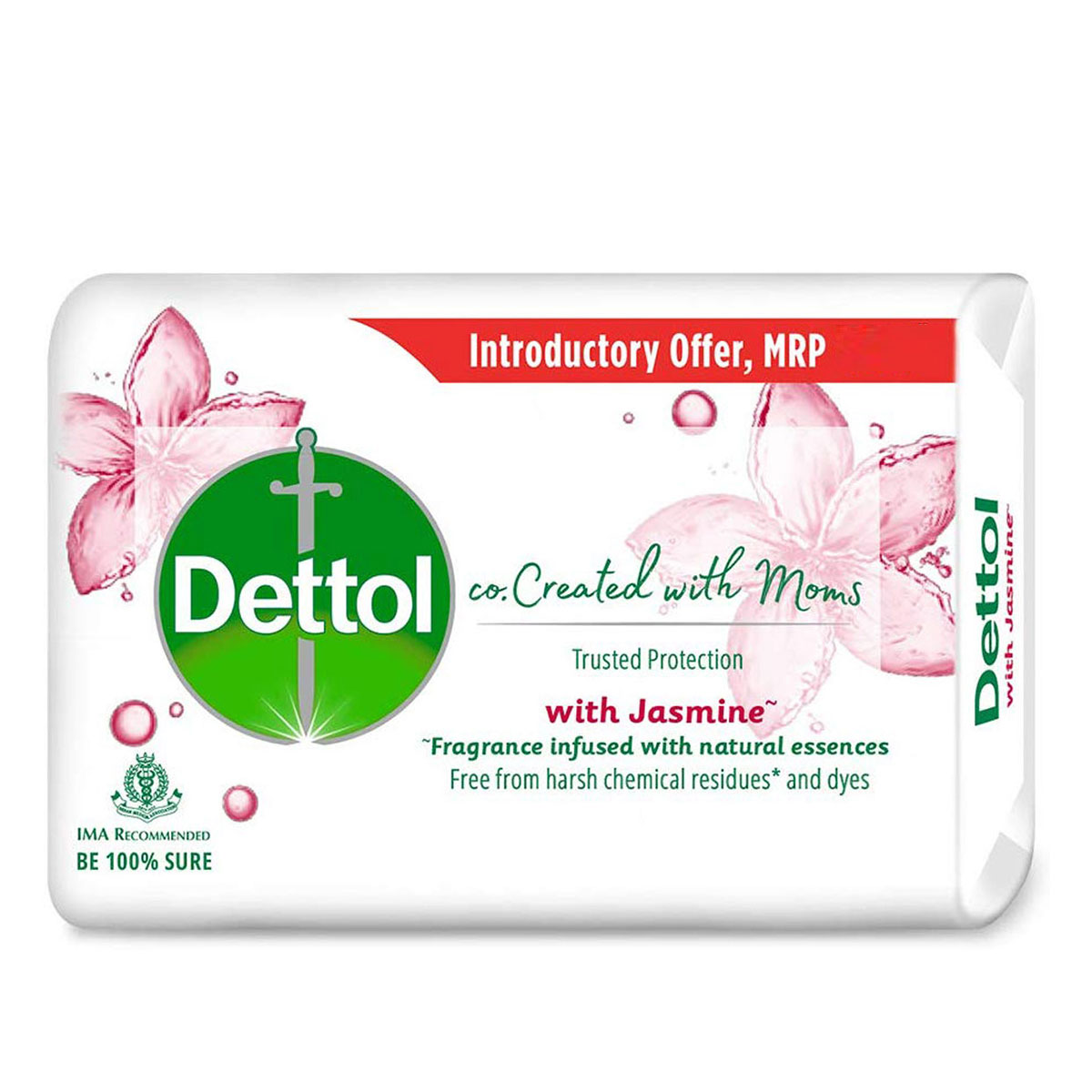 Dettol Co-created With Moms Jasmine Soap 75 gm | Germ Protection With Jasmine Fragrance, Pack of 1 Dettol Co-created With Moms Jasmine Soap 75 gm | Germ Protection With Jasmine Fragrance, Pack of 1
