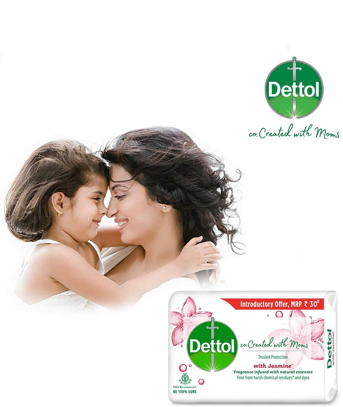 Dettol Co-created With Moms Jasmine Soap 75 gm | Germ Protection With Jasmine Fragrance, Pack of 1 Dettol Co-created With Moms Jasmine Soap 75 gm | Germ Protection With Jasmine Fragrance, Pack of 1