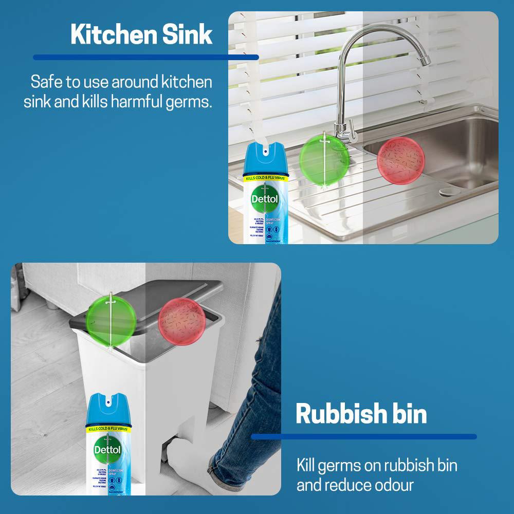 Dettol Spring Blossom Disinfectant Spray, 170 gm, Pack of 1 Dettol Spring Blossom Disinfectant Spray, 170 gm, Pack of 1