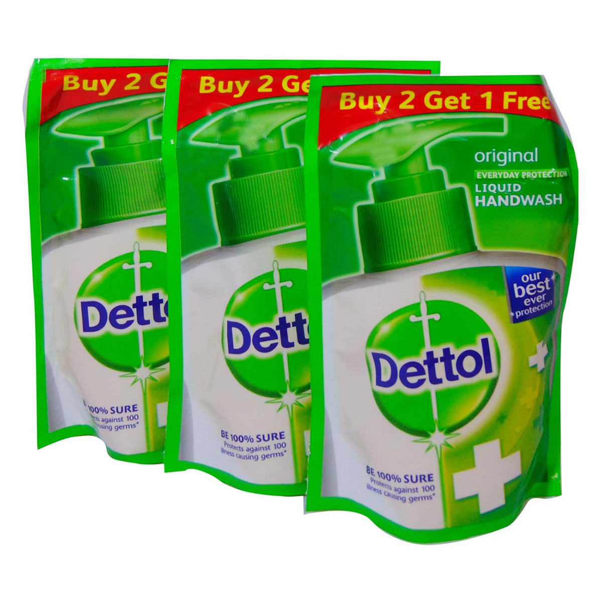 Dettol Original Liquid Handwash, 525 ml (3 x 175 ml), Pack of 1 Dettol Original Liquid Handwash, 525 ml (3 x 175 ml), Pack of 1