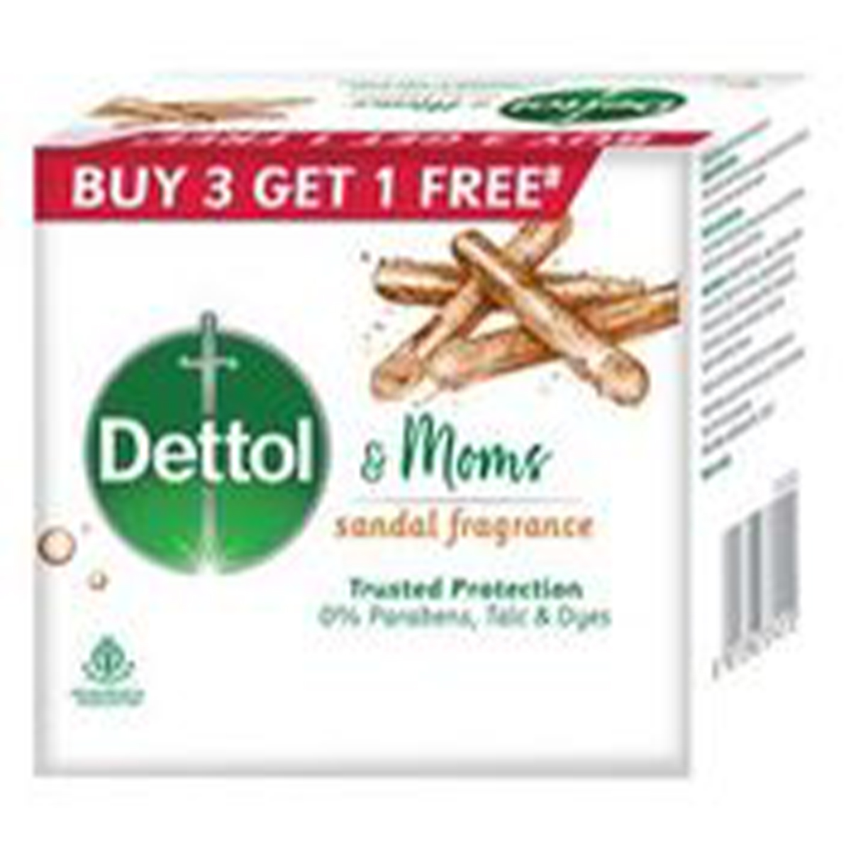 Dettol Moms Sandal Fragrance Soap, 75 gm (Buy 3, Get 1 Free), Pack of 1 Dettol Moms Sandal Fragrance Soap, 75 gm (Buy 3, Get 1 Free), Pack of 1