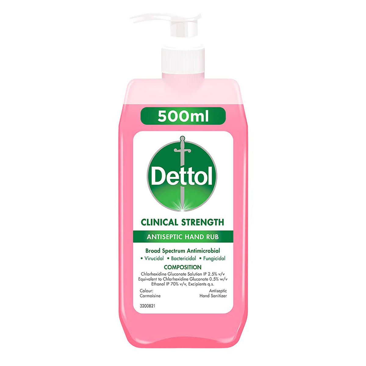 Dettol Antiseptic Hand Rub 500 ml | Broad Spectrum Antimicrobial | Kills 99.9% Germs, Pack of 1 Dettol Antiseptic Hand Rub 500 ml | Broad Spectrum Antimicrobial | Kills 99.9% Germs, Pack of 1