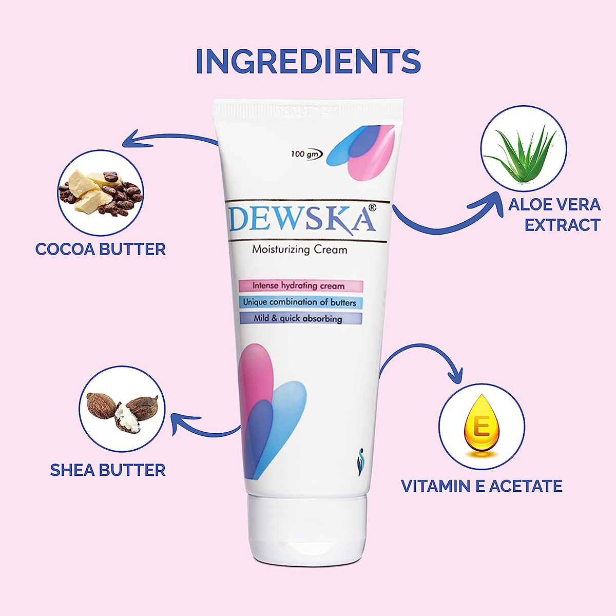 Dewska Moisturizing Cream 100 gm, Pack of 1 Dewska Moisturizing Cream 100 gm, Pack of 1