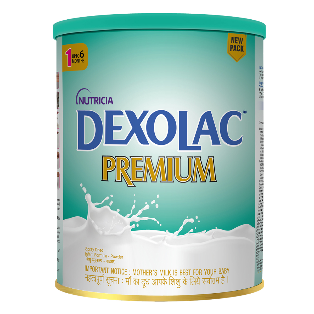 Dexolac Premium Infant Formula Stage 1 Powder for Up to 6 Months Kid, 400 gm Tin, Pack of 1 Dexolac Premium Infant Formula Stage 1 Powder for Up to 6 Months Kid, 400 gm Tin, Pack of 1