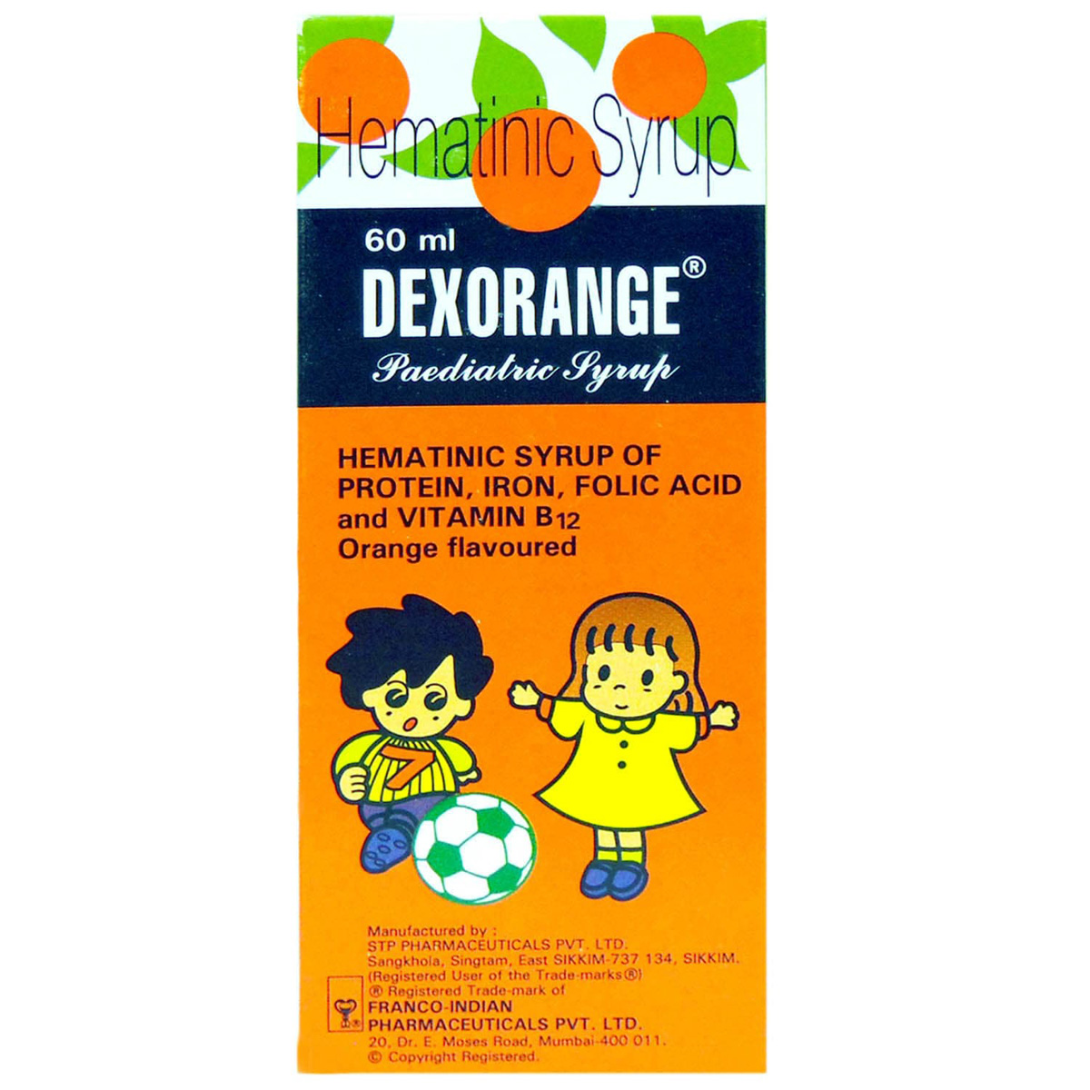 Dexorange Paediatric Orange Syrup 60 ml, Pack of 1 SYRUP Dexorange Paediatric Orange Syrup 60 ml, Pack of 1 SYRUP