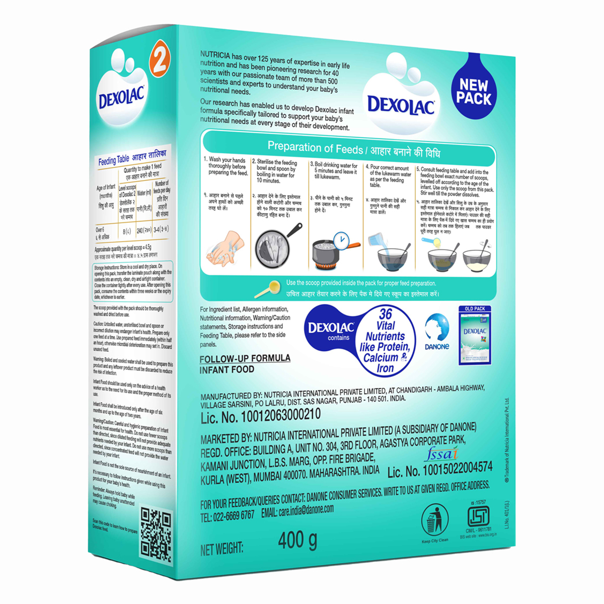 Dexolac Follow-Up Formula Stage 2 Powder (6-12 Months), 400 gm Refill Pack, Pack of 1 Dexolac Follow-Up Formula Stage 2 Powder (6-12 Months), 400 gm Refill Pack, Pack of 1