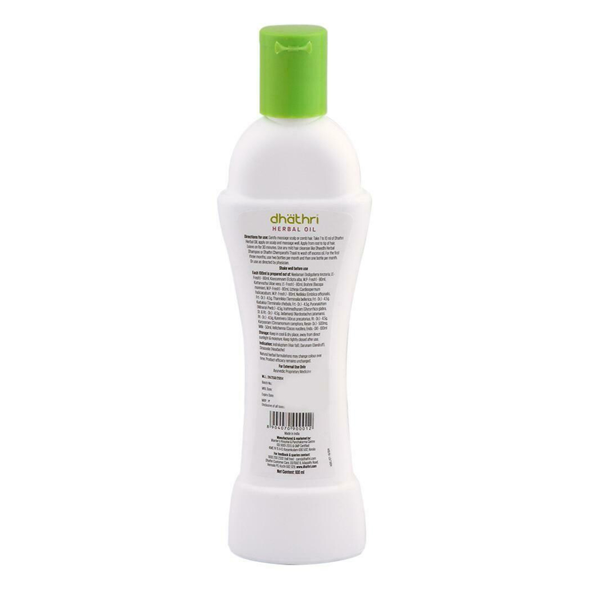 Dhathri Hair Care Herbal Oil, 100 ml, Pack of 1 Dhathri Hair Care Herbal Oil, 100 ml, Pack of 1