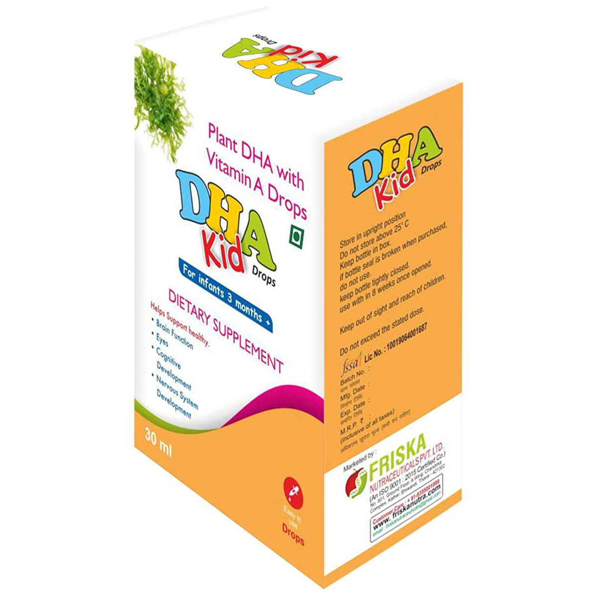DHA Kid Drops 30 ml, Pack of 1 DROPS DHA Kid Drops 30 ml, Pack of 1 DROPS