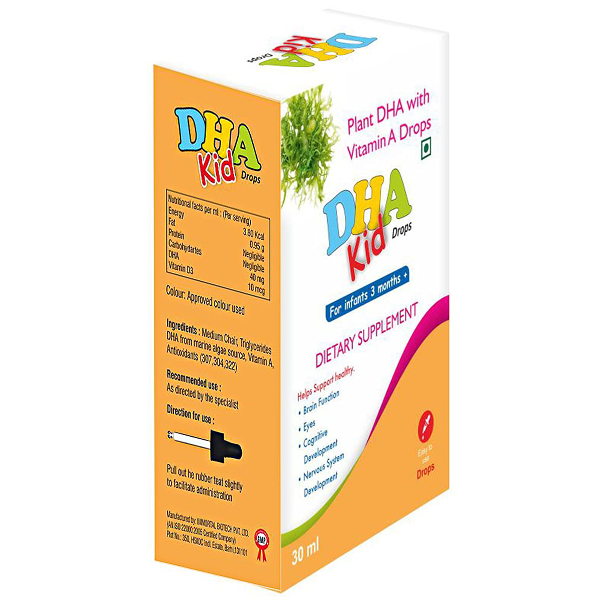 DHA Kid Drops 30 ml, Pack of 1 DROPS DHA Kid Drops 30 ml, Pack of 1 DROPS