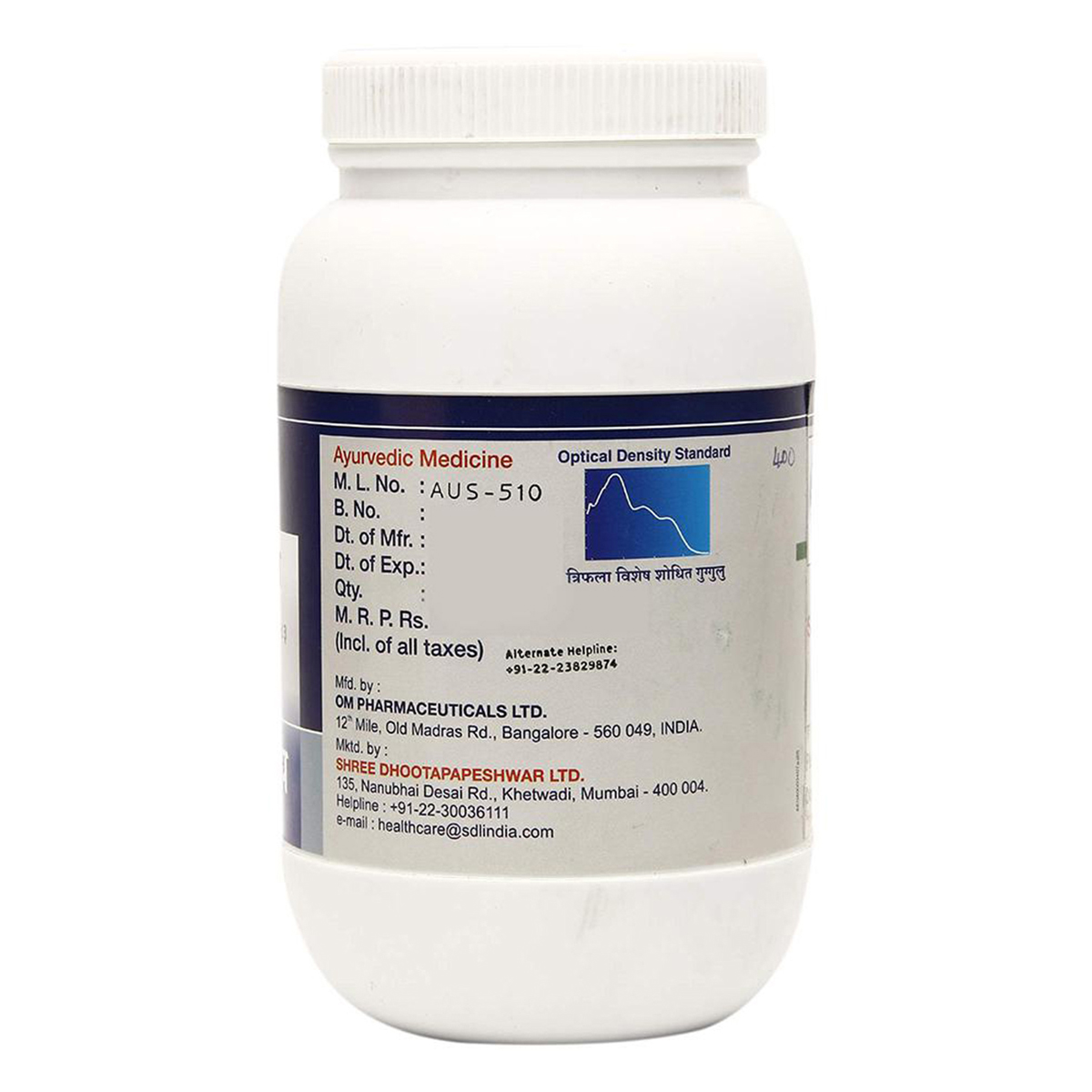 Dhootapapeshwar Triphala Guggul, 60 Tablets, Pack of 1 Dhootapapeshwar Triphala Guggul, 60 Tablets, Pack of 1