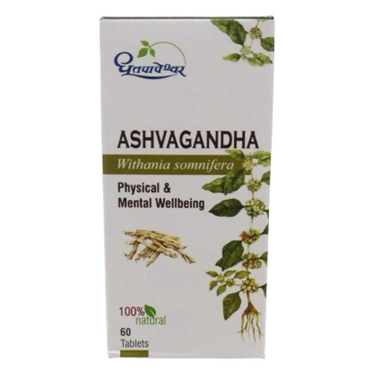 Dhootapapeshwar Ashvagandha, 60 Tablets, Pack of 1 Dhootapapeshwar Ashvagandha, 60 Tablets, Pack of 1