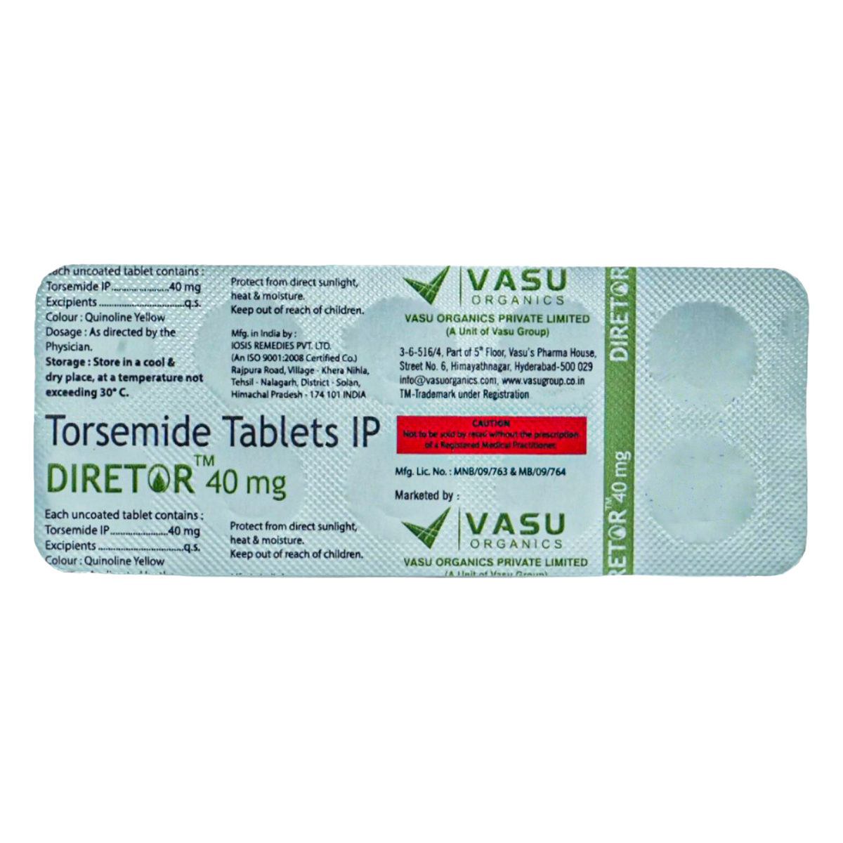 Diretor 40 Tablet 10's, Pack of 10 TABLETS Diretor 40 Tablet 10's, Pack of 10 TABLETS