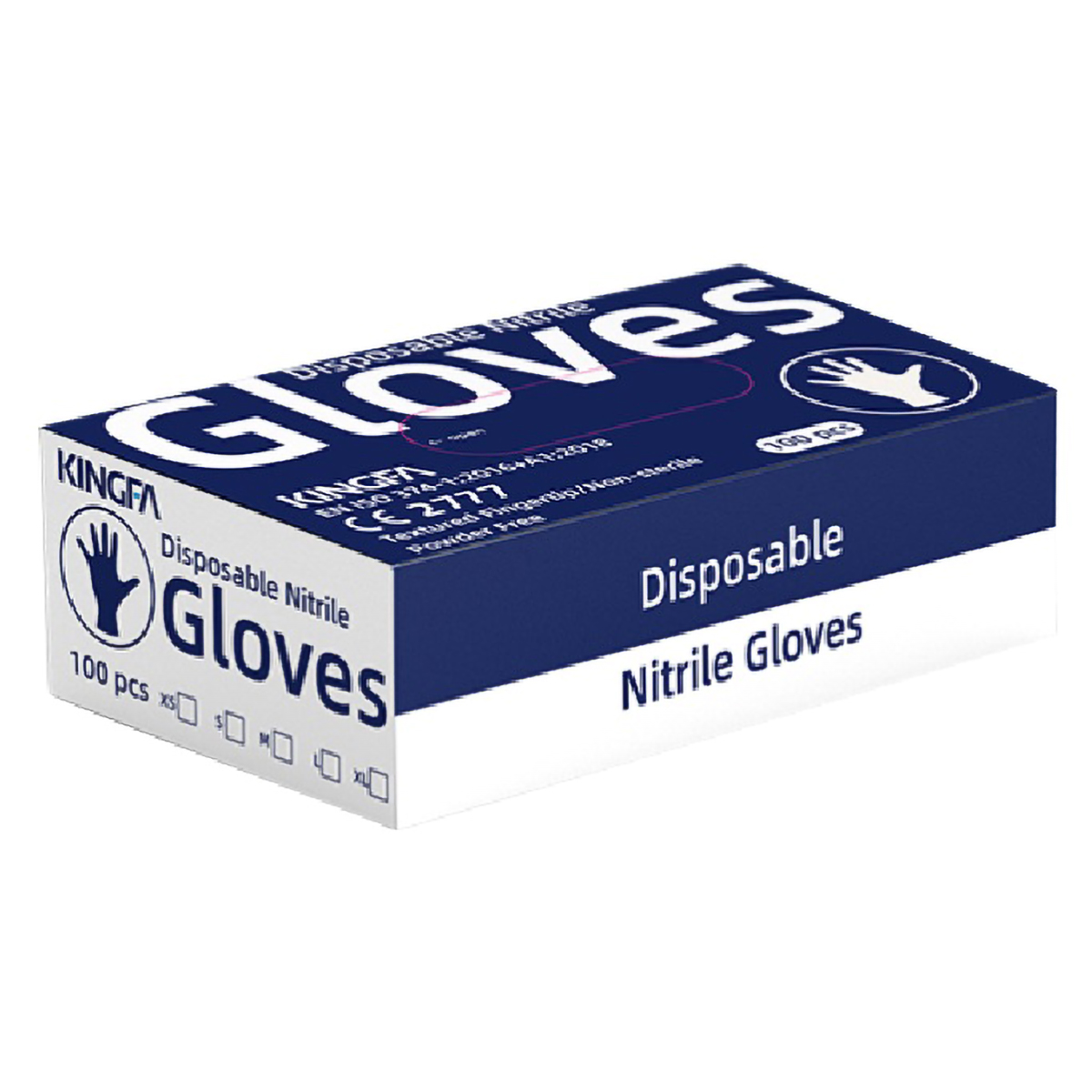 Romson Kingfa Disposable P/F Nitrile Gloves L, 100 Count, Pack of 100 Romson Kingfa Disposable P/F Nitrile Gloves L, 100 Count, Pack of 100