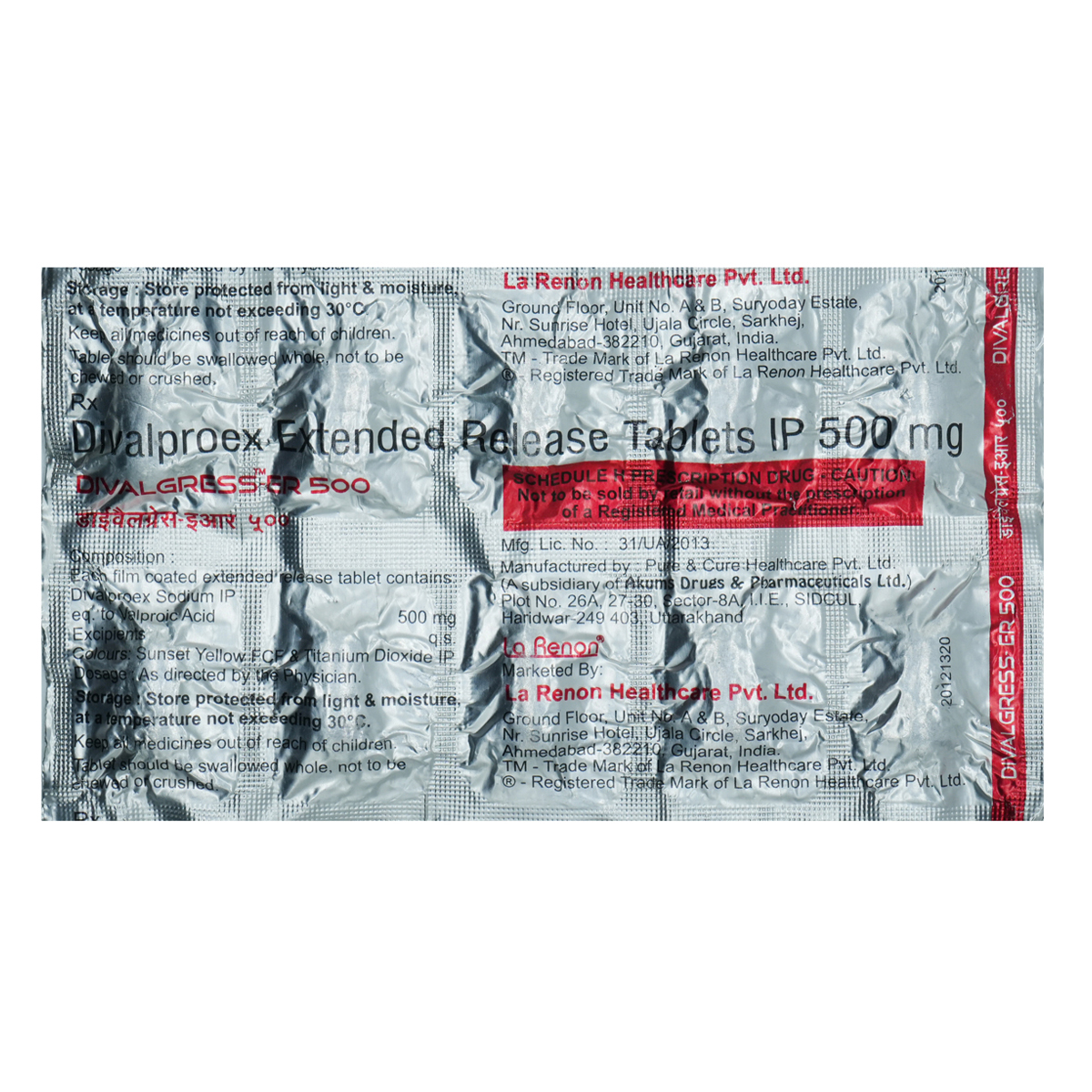 Divalgress ER 500 Tablet 10's, Pack of 10 TABLETS Divalgress ER 500 Tablet 10's, Pack of 10 TABLETS