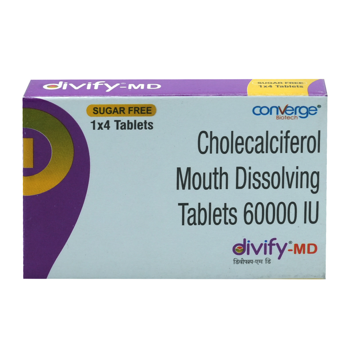 Divify-MD 60K Tablet 4's, Pack of 4 Divify-MD 60K Tablet 4's, Pack of 4
