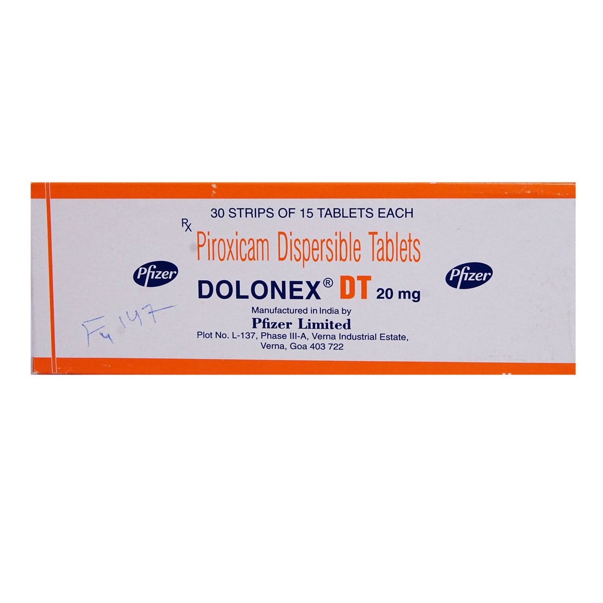 Dolonex DT 20 mg Tablet 15's, Pack of 15 TABLETS Dolonex DT 20 mg Tablet 15's, Pack of 15 TABLETS