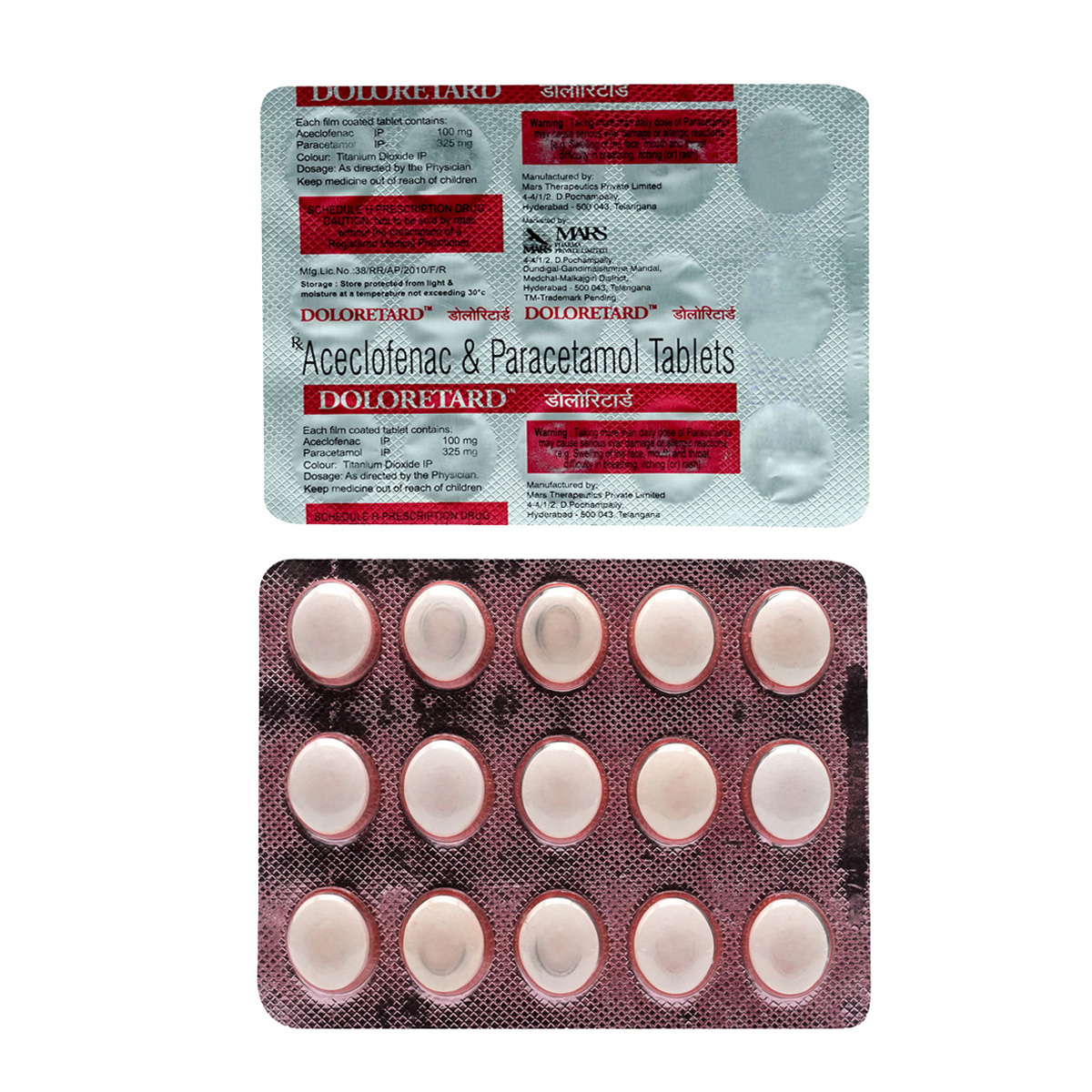 Doloretard Tablet 15's, Pack of 15 TABLETS Doloretard Tablet 15's, Pack of 15 TABLETS