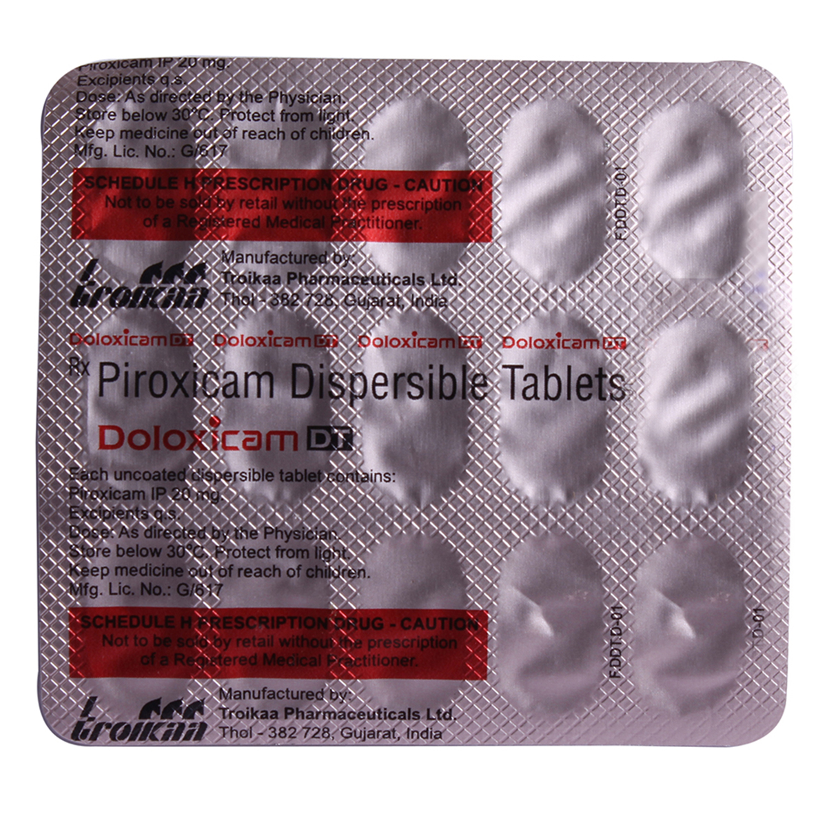 Doloxicam 20mg Dt Tablet 15's, Pack of 15 TabletS Doloxicam 20mg Dt Tablet 15's, Pack of 15 TabletS