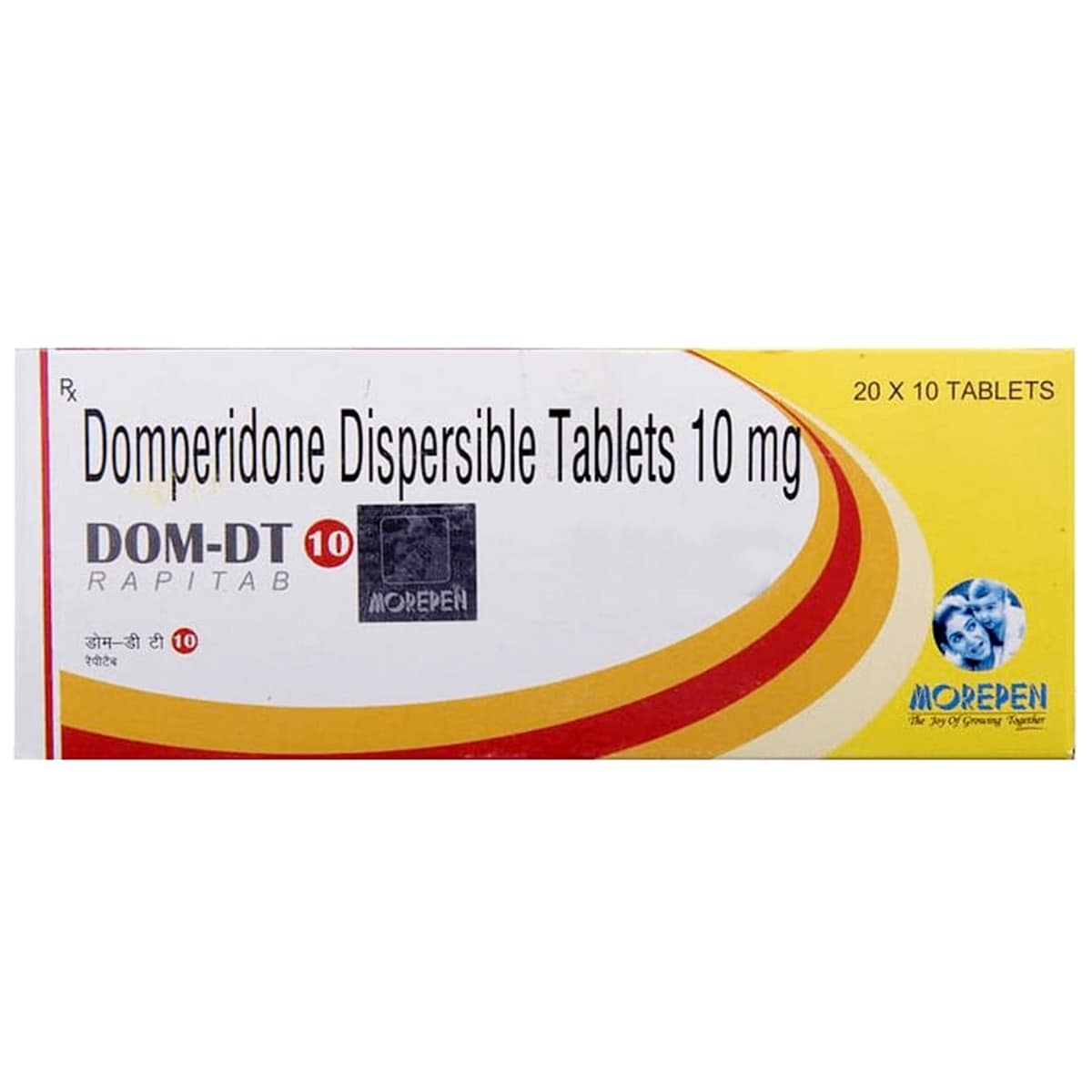 Dom-DT 10 Rapitab 10's, Pack of 10 TABLETS Dom-DT 10 Rapitab 10's, Pack of 10 TABLETS