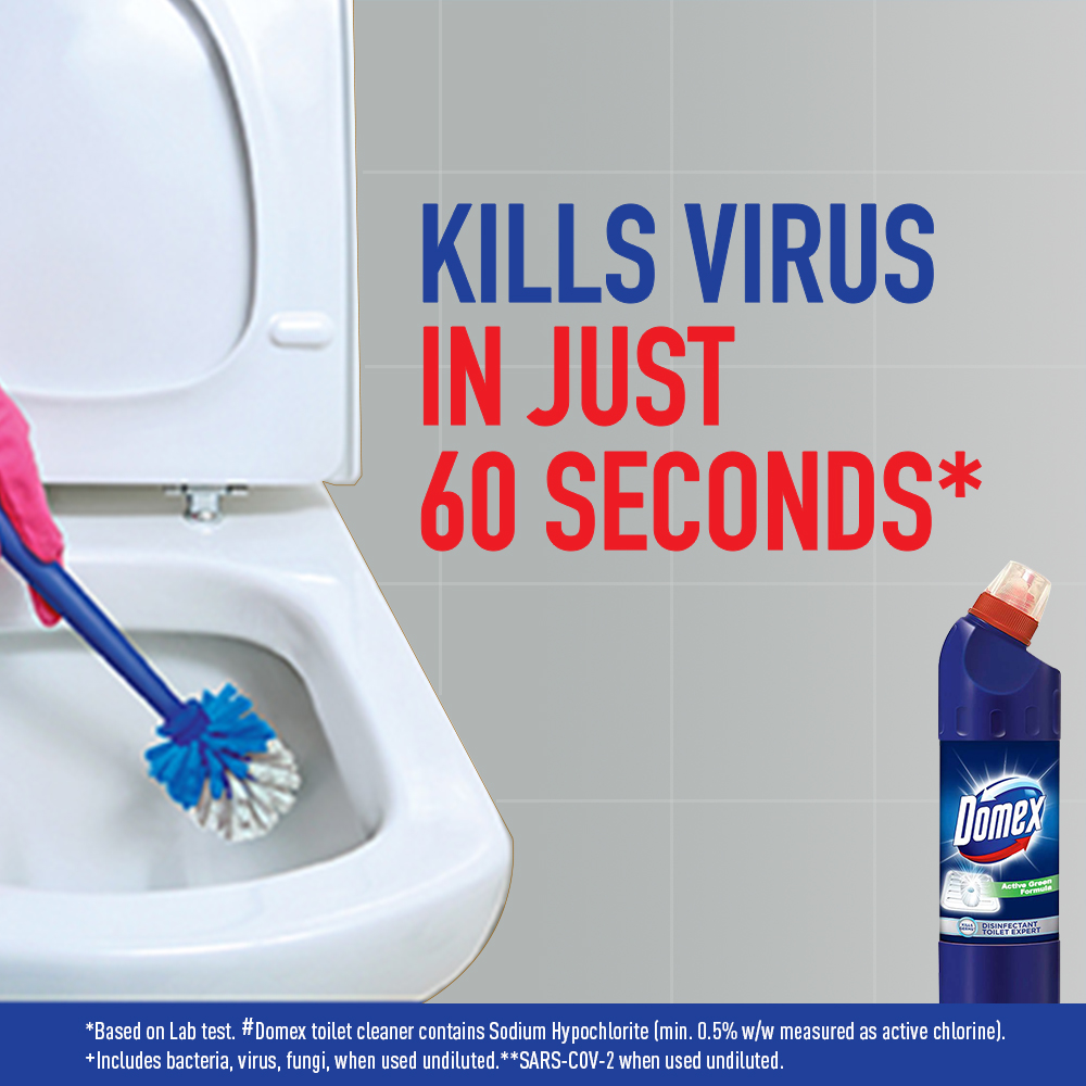 Domex Disinfectant Toilet Cleaner, 500 ml, Pack of 1 Domex Disinfectant Toilet Cleaner, 500 ml, Pack of 1