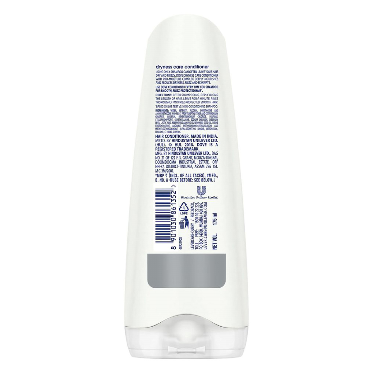 Dove Dryness Care Conditioner, 175 ml, Pack of 1 Dove Dryness Care Conditioner, 175 ml, Pack of 1