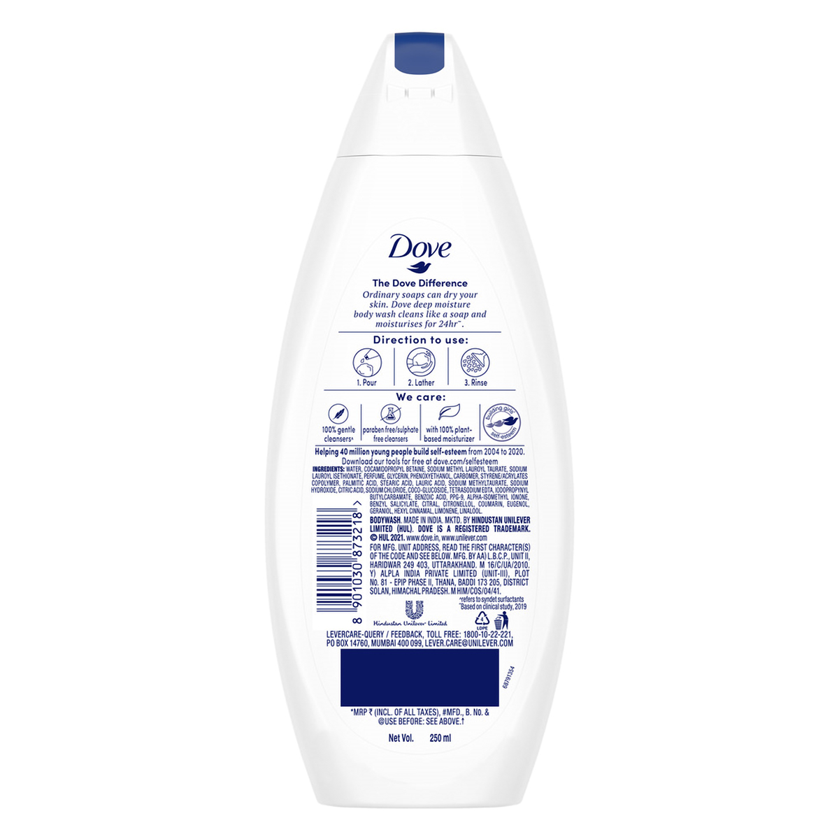 Dove Deep Moisture Body Wash, 250 ml, Pack of 1 Dove Deep Moisture Body Wash, 250 ml, Pack of 1