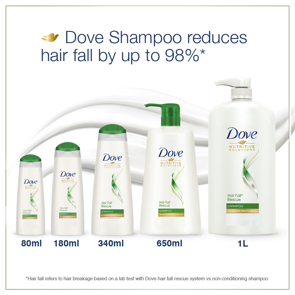 Dove Hair Fall Rescue Shampoo, 340 ml, Pack of 1 Dove Hair Fall Rescue Shampoo, 340 ml, Pack of 1