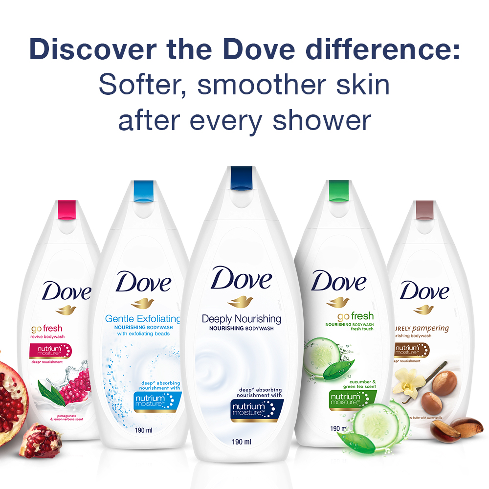 Dove Refreshing Body Wash 250 ml | With Refreshing Cucumber And Green Tea Scent | 100% Plant-Based Moisturisers | Refreshes & Revitalizes | Keep Skin Moiturised For 24hr | Nutrium Moisture | With 100% Gentle Cleansers, Pack of 1 Dove Refreshing Body Wash 250 ml | With Refreshing Cucumber And Green Tea Scent | 100% Plant-Based Moisturisers | Refreshes & Revitalizes | Keep Skin Moiturised For 24hr | Nutrium Moisture | With 100% Gentle Cleansers, Pack of 1